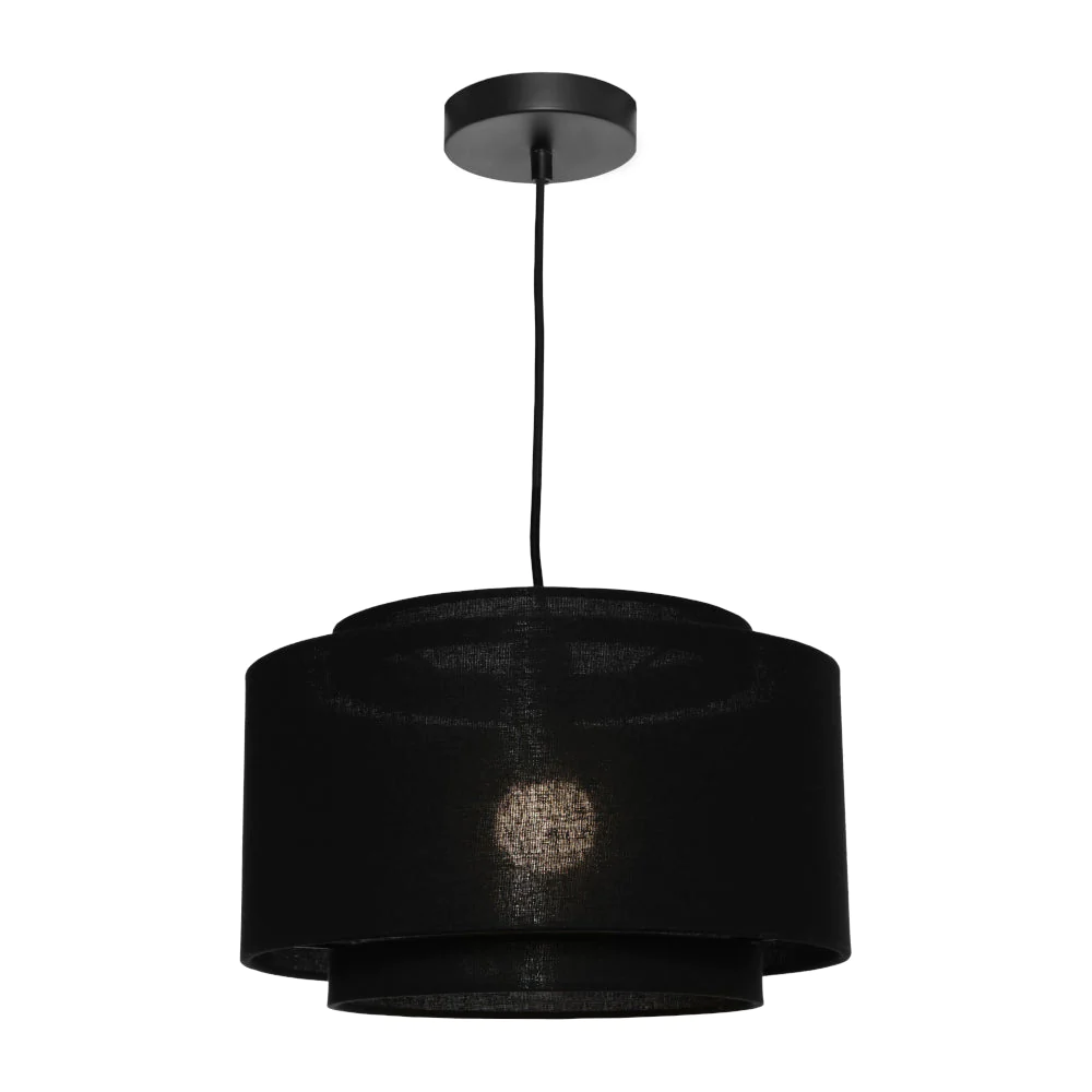 Pendant lamp Bern 1Lt Medium Black