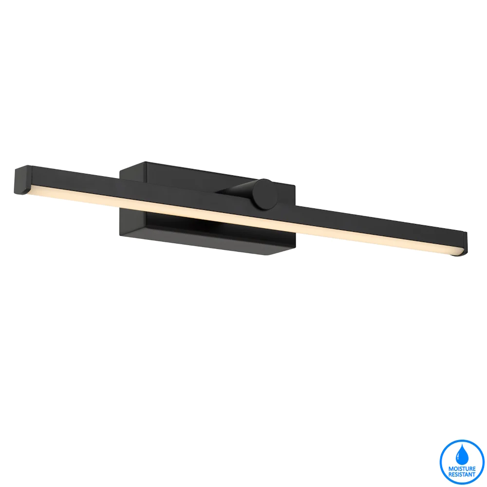 Wall light FOLEY 40 8w LED 3CCT IP44 NON-DIM L400 BLACK