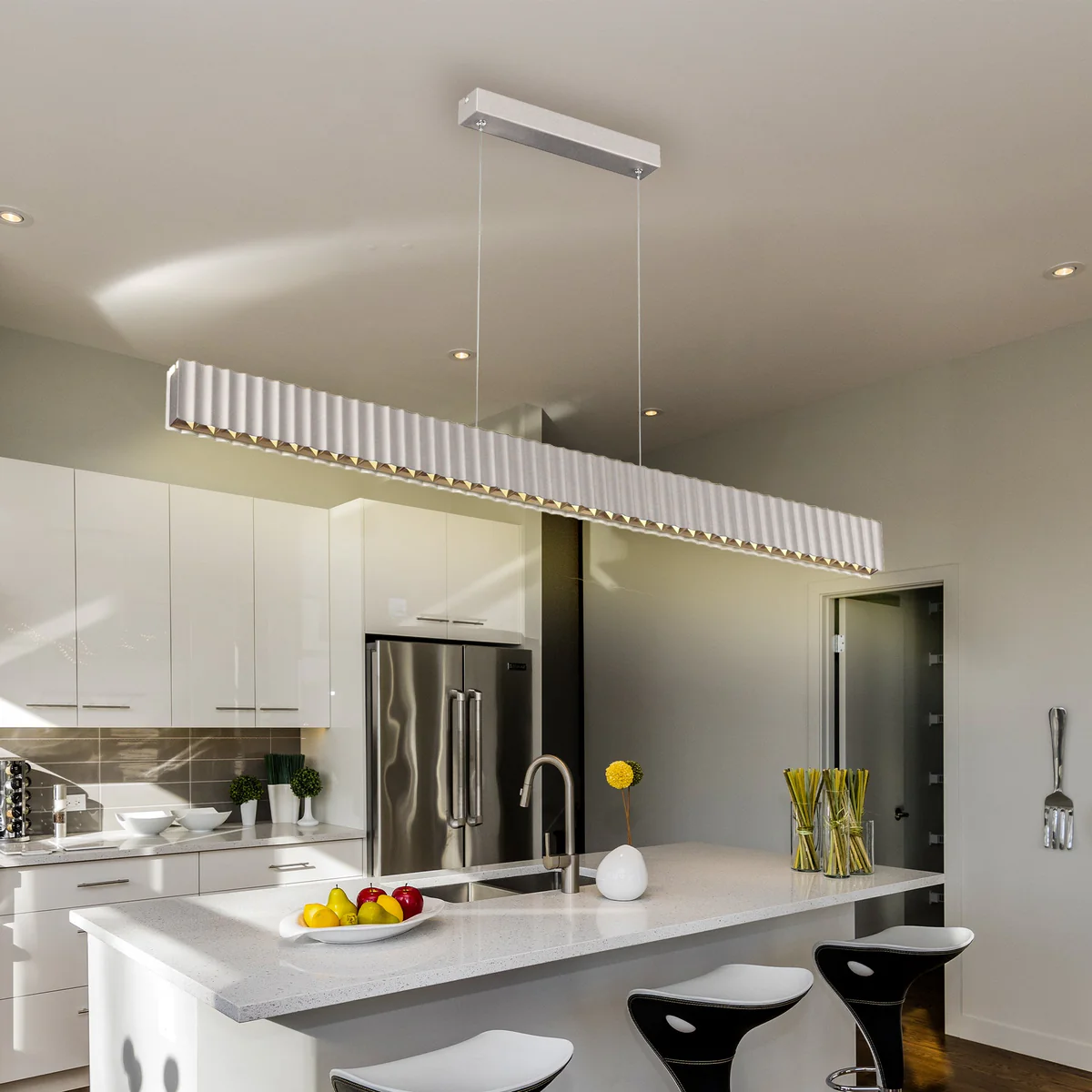 Pendant lamp Skyline LED 78W 4K L180 WH