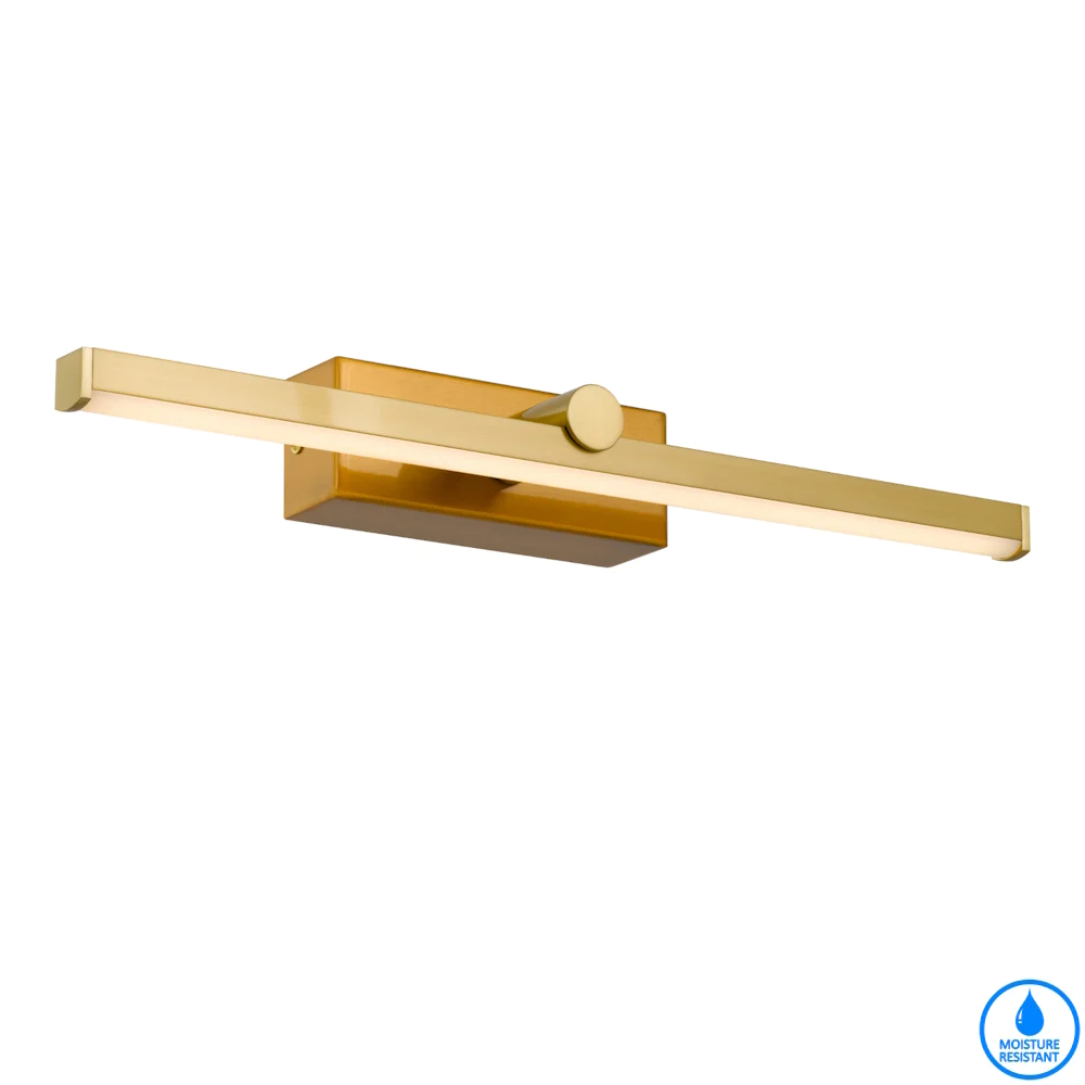 Wall light FOLEY 40 8w LED 3CCT IP44 NON-DIM L400 GOLD