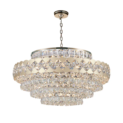 Pendant lamp Alba Crystal K9 D80 E14 GLD