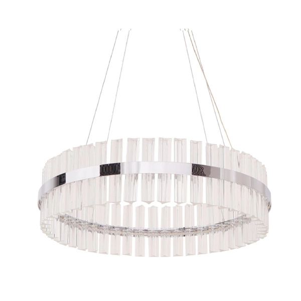 Pendant lamp Elisse crystal LED 50W 3K D80 CHR