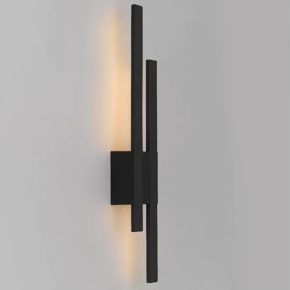 Wall light MASTO EXTERIOR 2x8w LED nonDIM IP54 BLACK Display