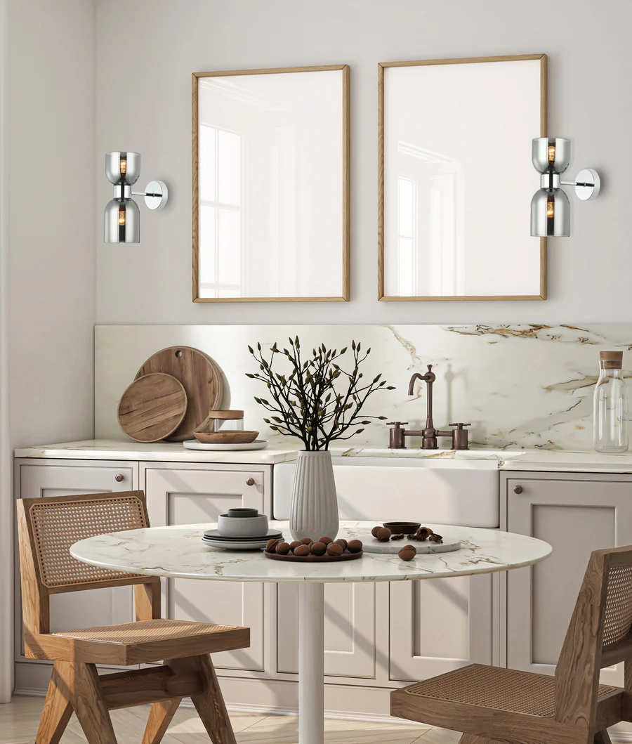 Wall light CLESSIDRA1W 2xE27 CHR