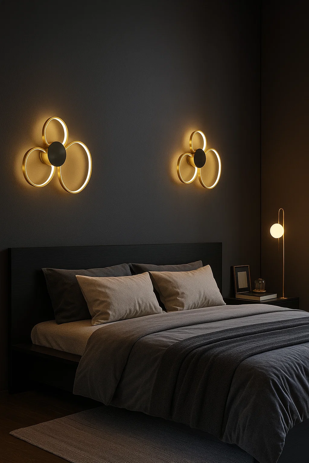 Ceiling wall lamp Aura C50 BK