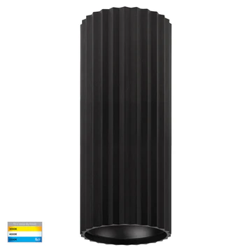 Surface downlight HV5851S-BLK-EXT  Nella 3CCT LED 7W IP65 240V