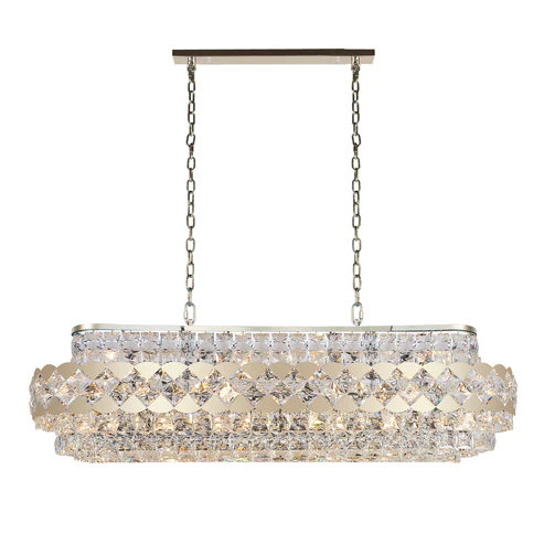 Pendant lamp Lea Crystal K9 L116 E14 GLD