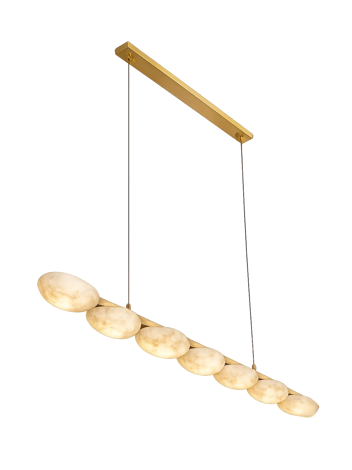 Pendant lamp Miraflores Alabaster Spanish Marble L150 LED 35W CCT Dim BRS