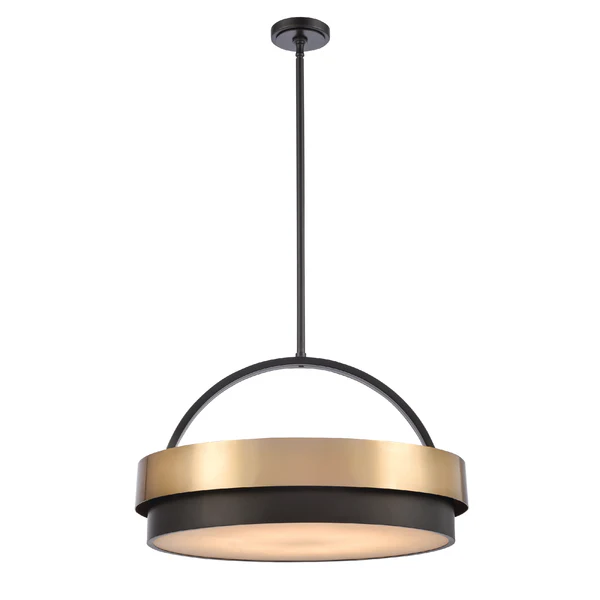 Pendant lamp Lumina Marble Alabaster E14 BRS