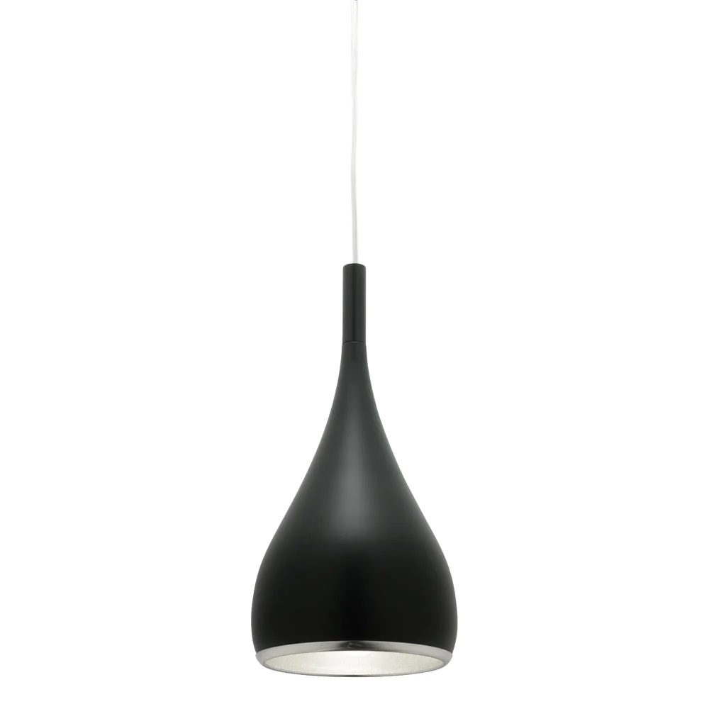 Pendant lamp Aero 1Lt Matt Black