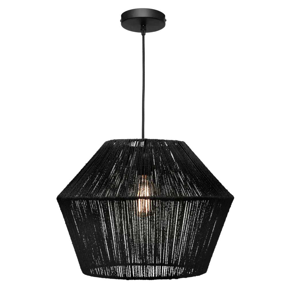 Pendant lamp Cassie 1Lt Large Black