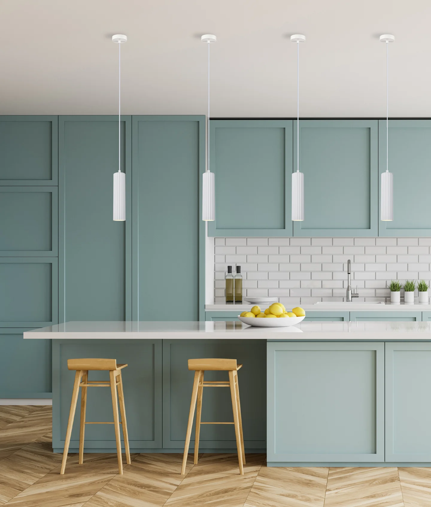 Pendant light KOLONNE 02 GU10 D6.5 WHT