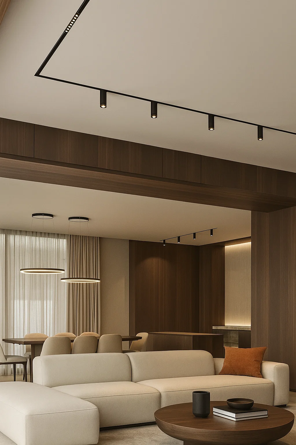 Recessed track set for Living Edge 4M 5lt LED 52W BLK