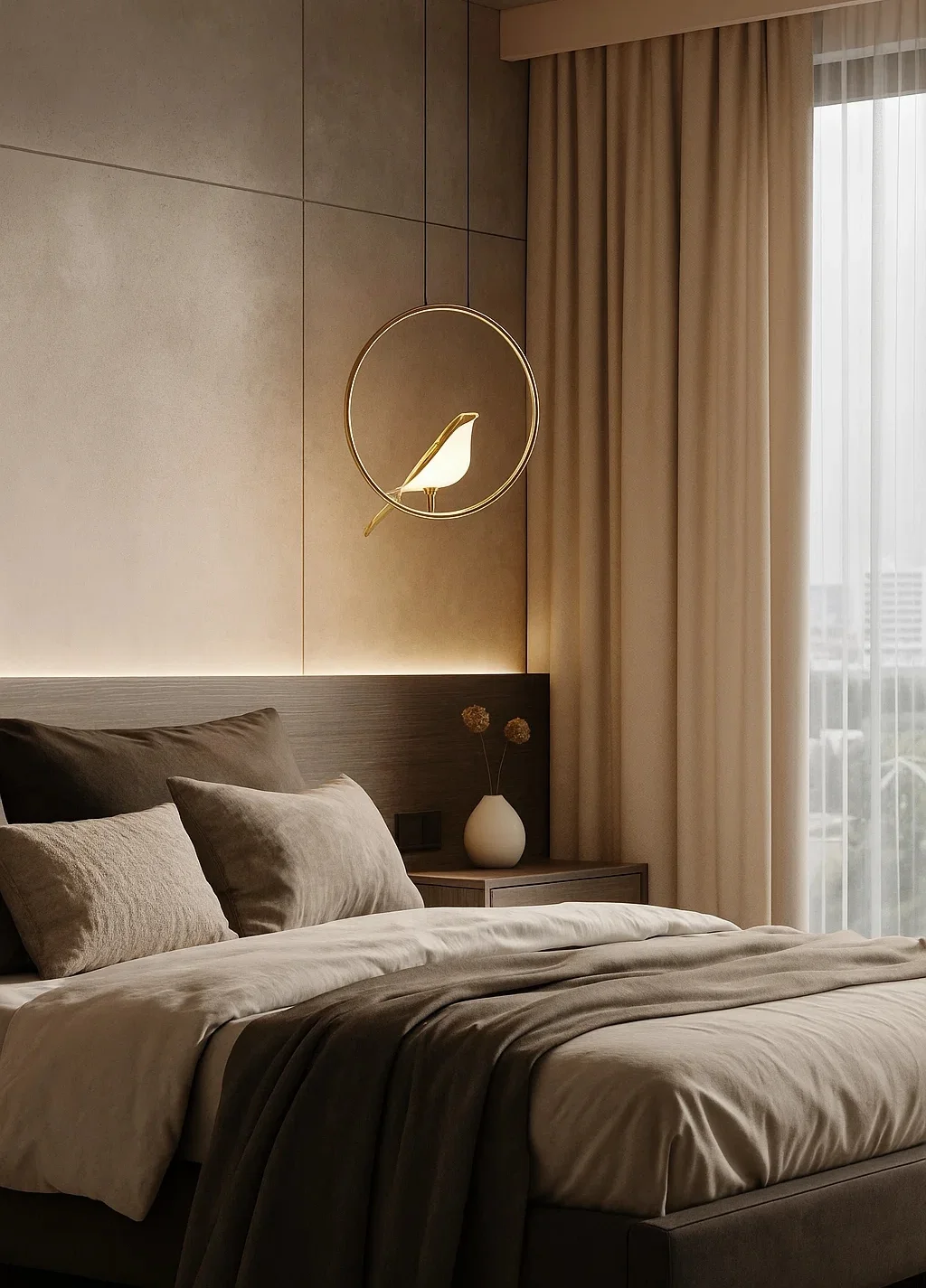 Pendant lamp Lind P1 Bird BL