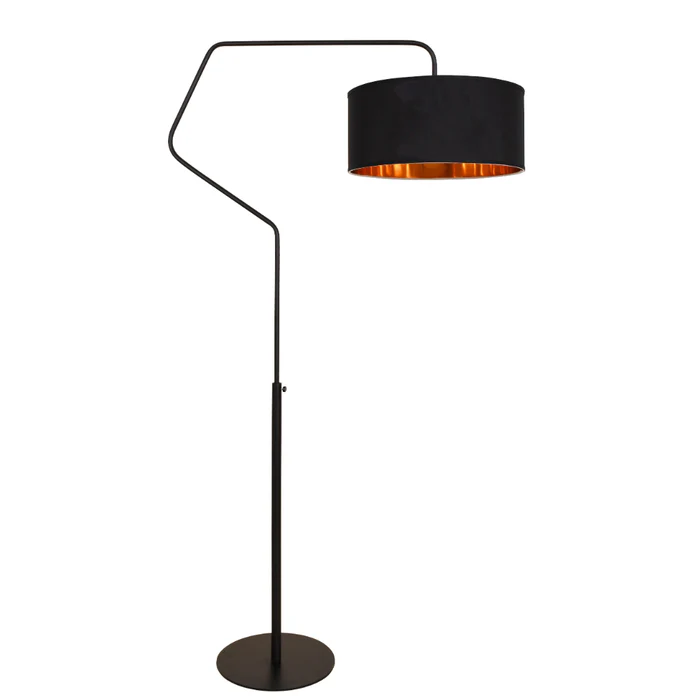 Floor lamp Zee E27 H135-166 BLK