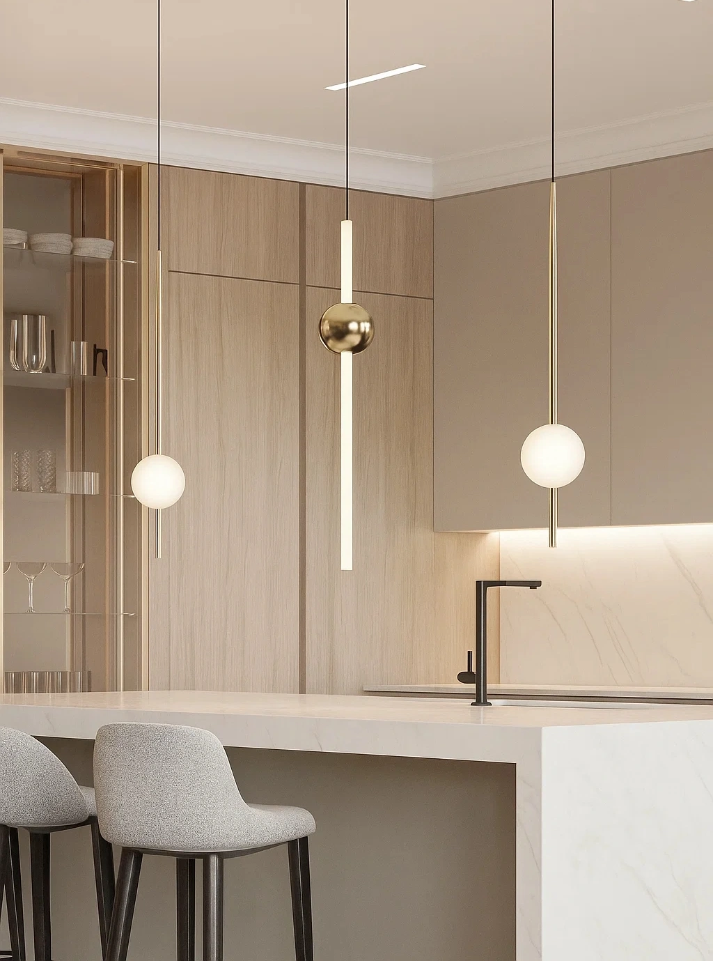 Pendant lamp Skili S1 GL