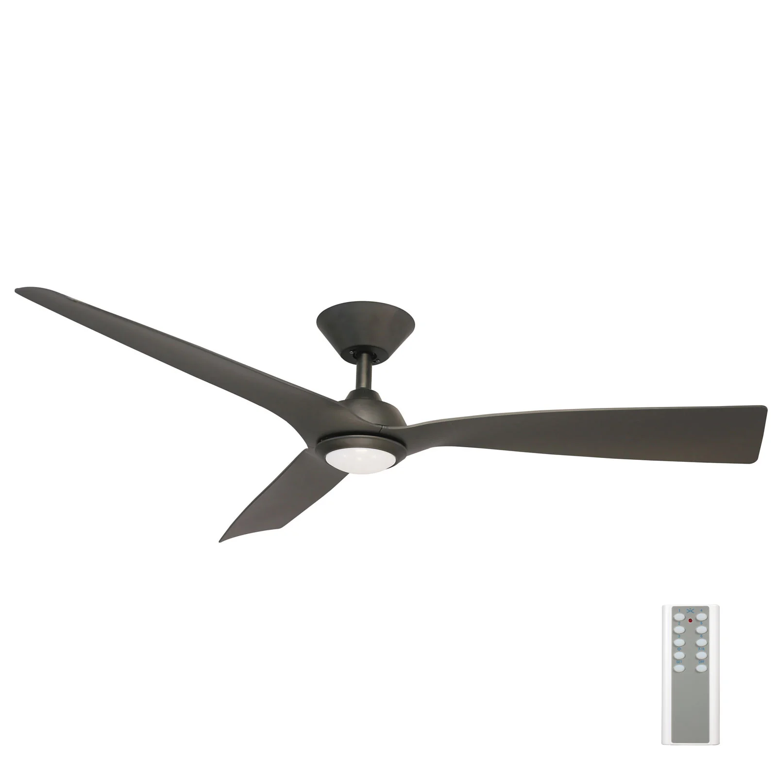 Ceiling fan Trinidad III DC with LED 18W and Remote D51 BL