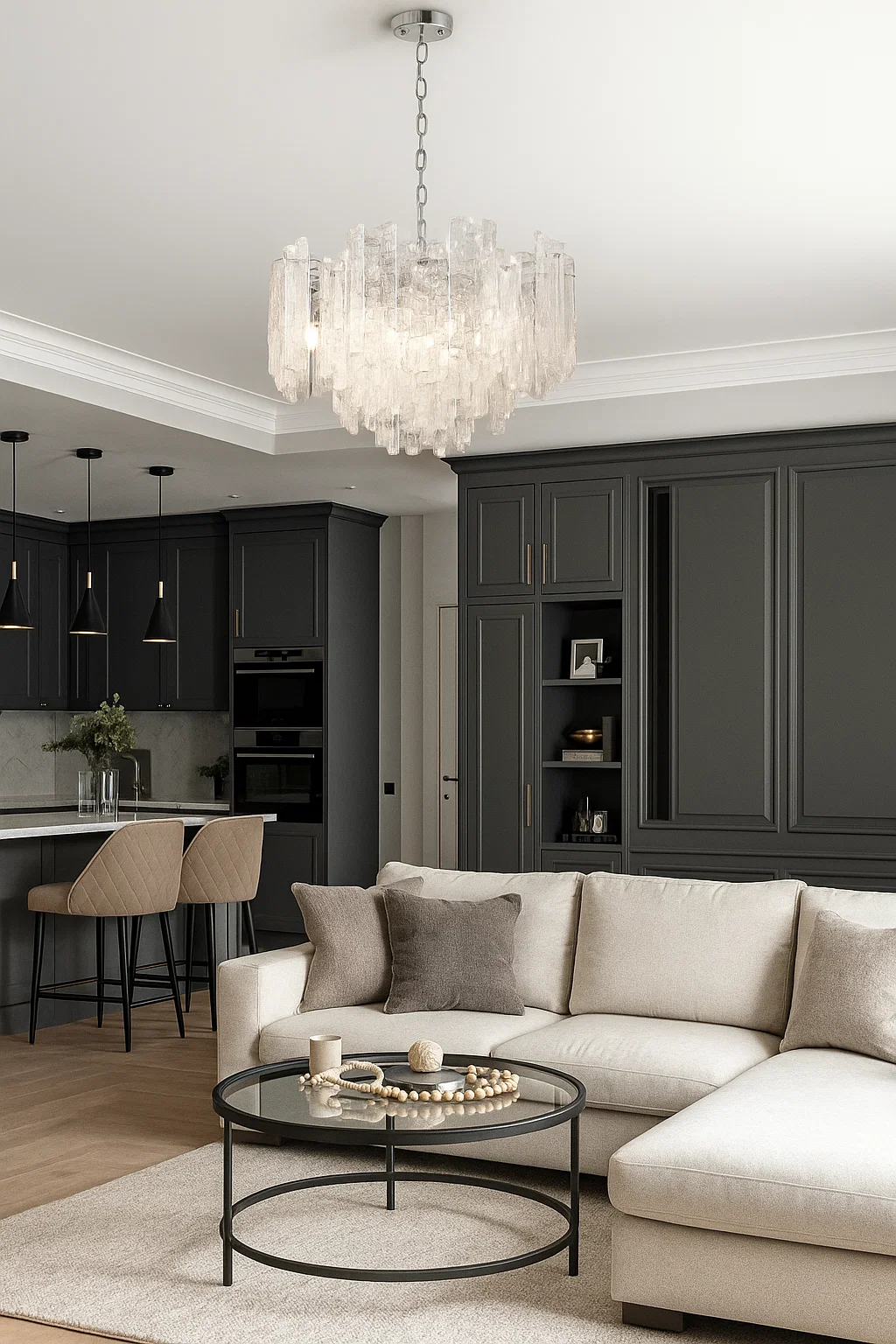 Pendant lamp Riviera 10lt E27 CHR