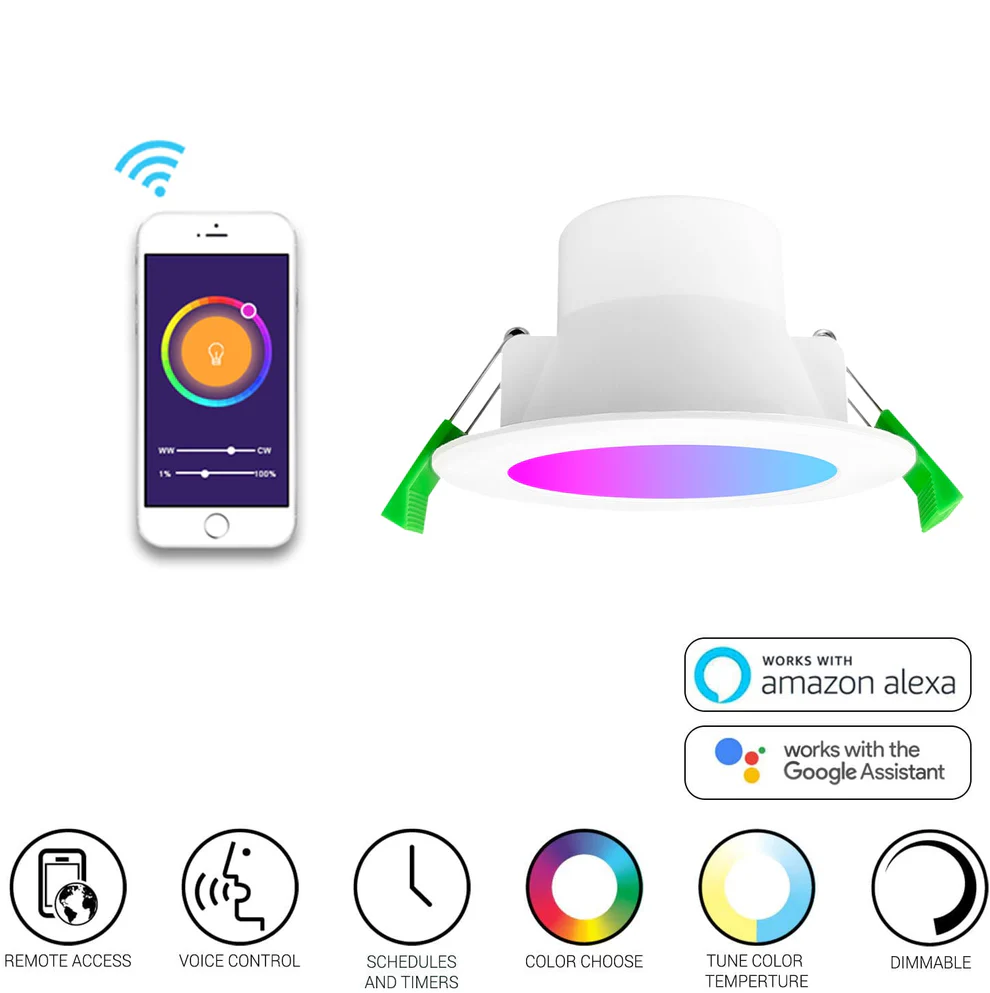 Smart Downlights Vibrant Ambiance Zigbee 70mm RGBW