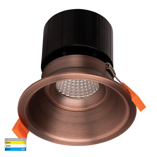 Recessed Downlight Prime Fixed Deep 3CCT LED 12W IP54 AB
