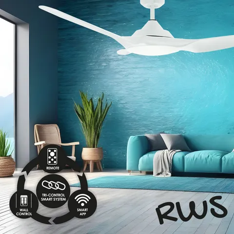 Ceiling Fan Raven RWS 64 High Airflow WIFI WHT