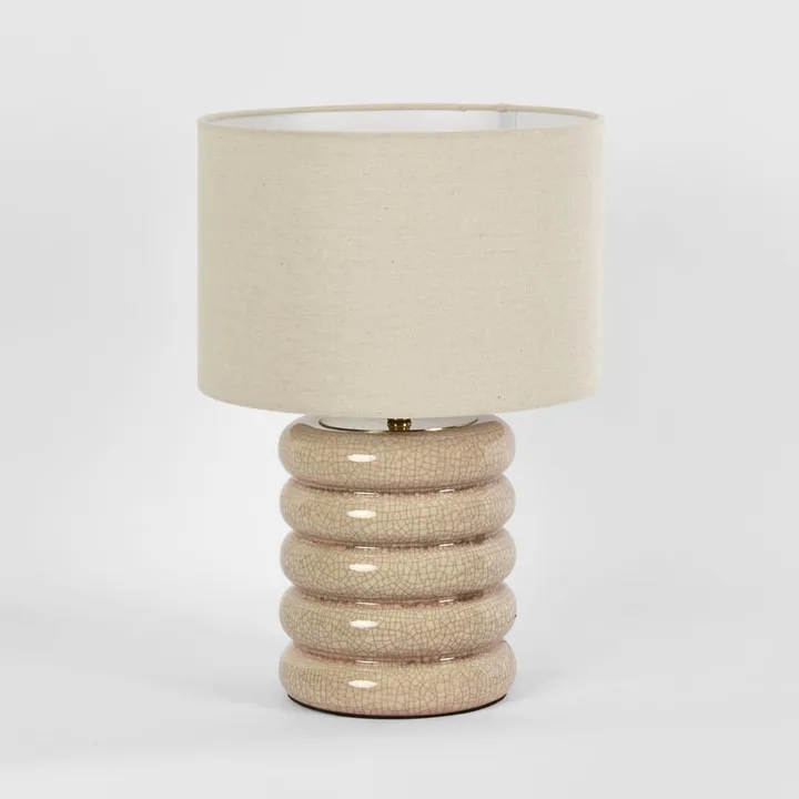Table lamp Bentley Taupe Ceramic