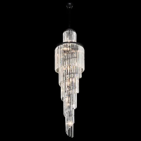 Pendant lamp Chanel S High Quality K9 Crystal 15xE14 D400 BLK