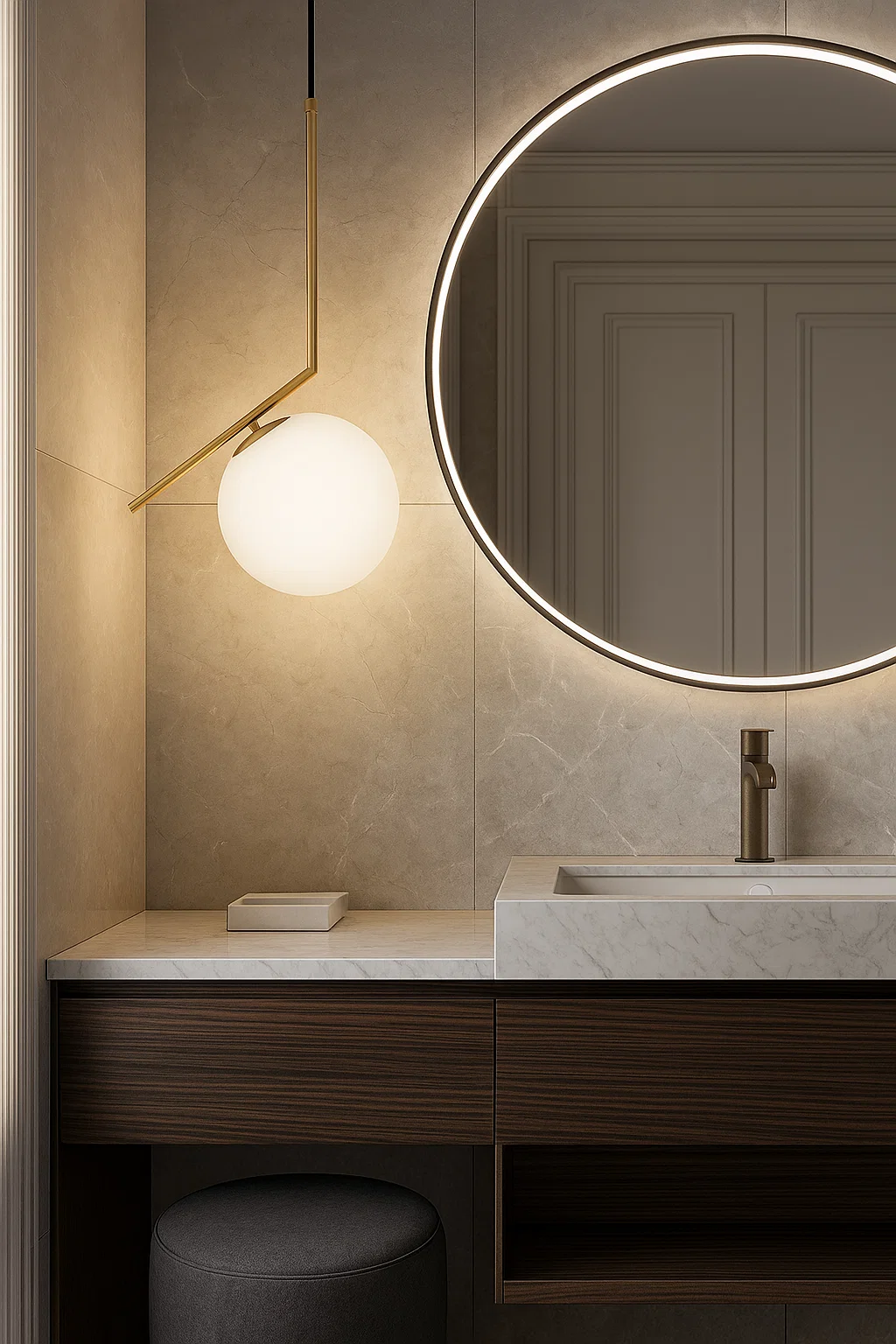 Pendant lamp Bolero P25 E27 BRS