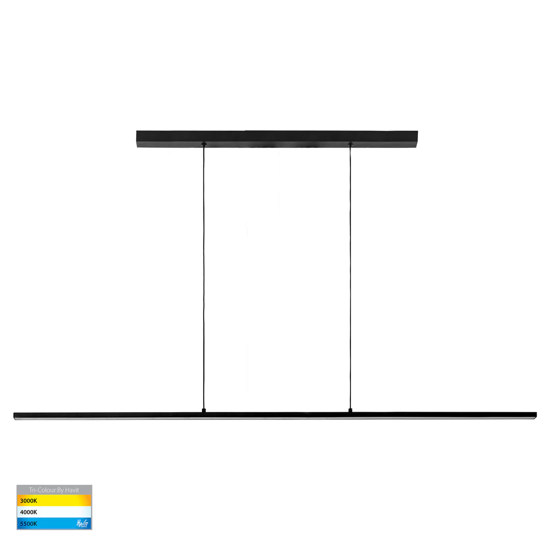 Pendant lamp Proline HV6006T-BLK L160 LED 50W 3CCT Dim