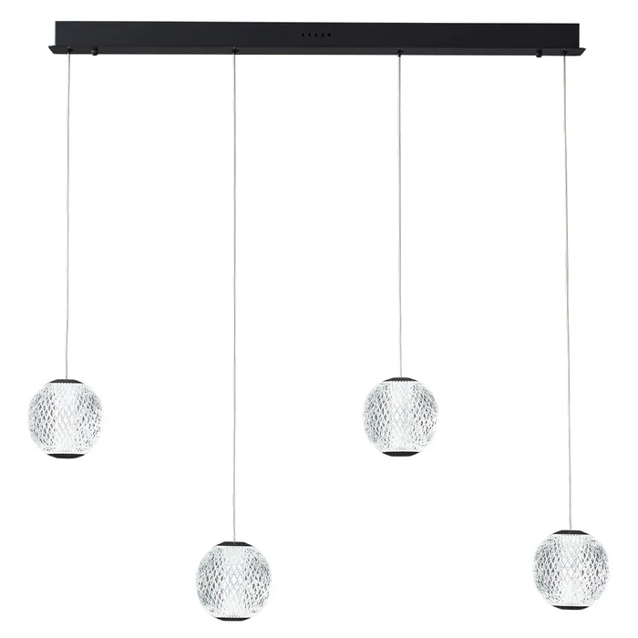 Langdon-4 Light Bar LED Pendant Black 5K