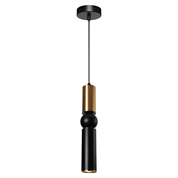 Pendant lamp Rolo 1lt GU10 BKG