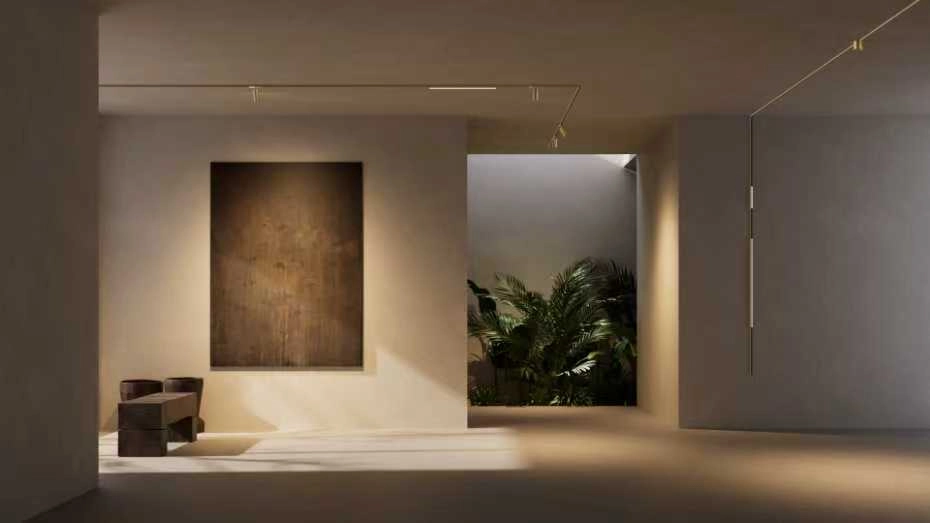 Surface mounted track set 12 Muse 48V 68W CCT BRS