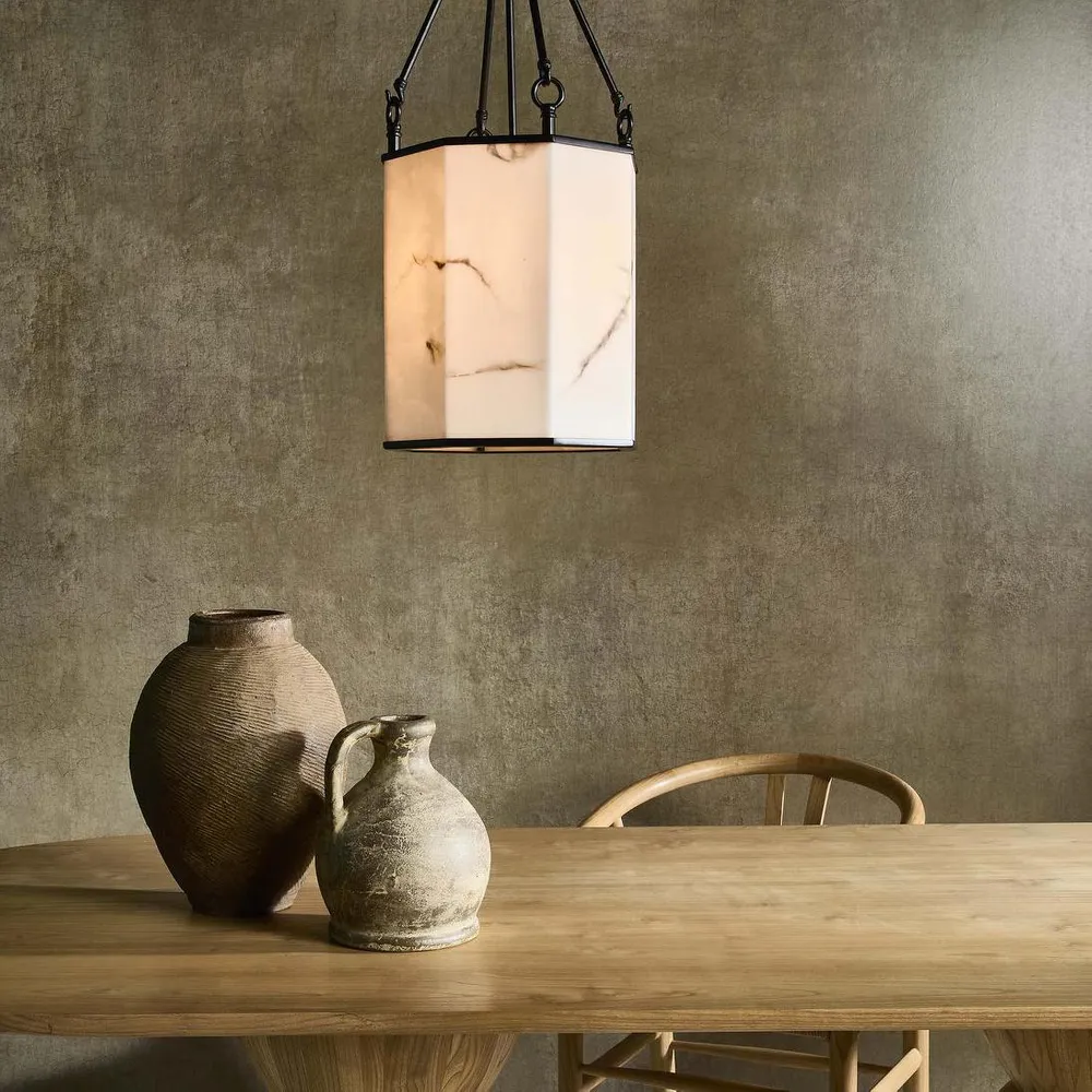 Pendant lamp Stone Flower E27 BLK