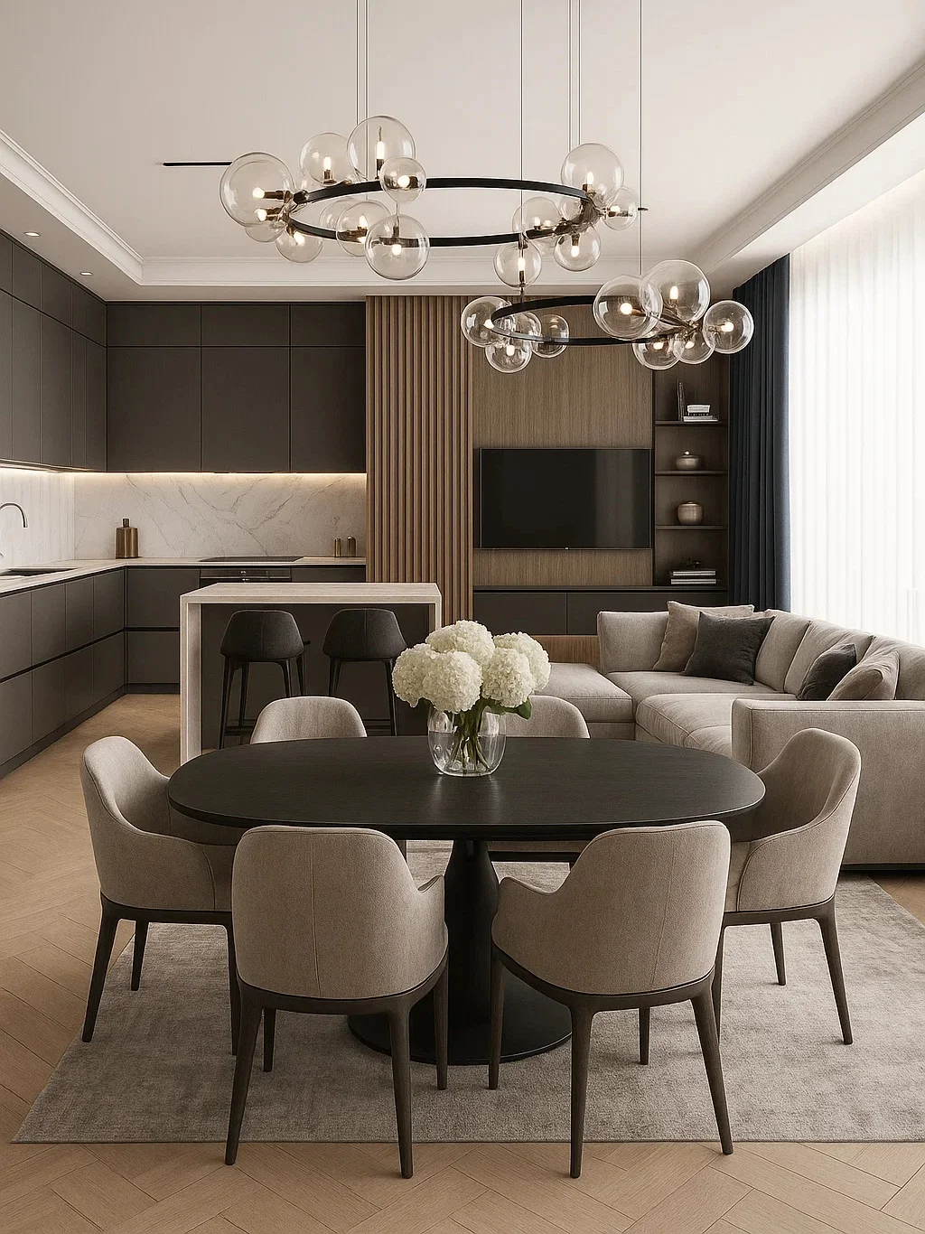 Pendant lamp Opera S24 BLK