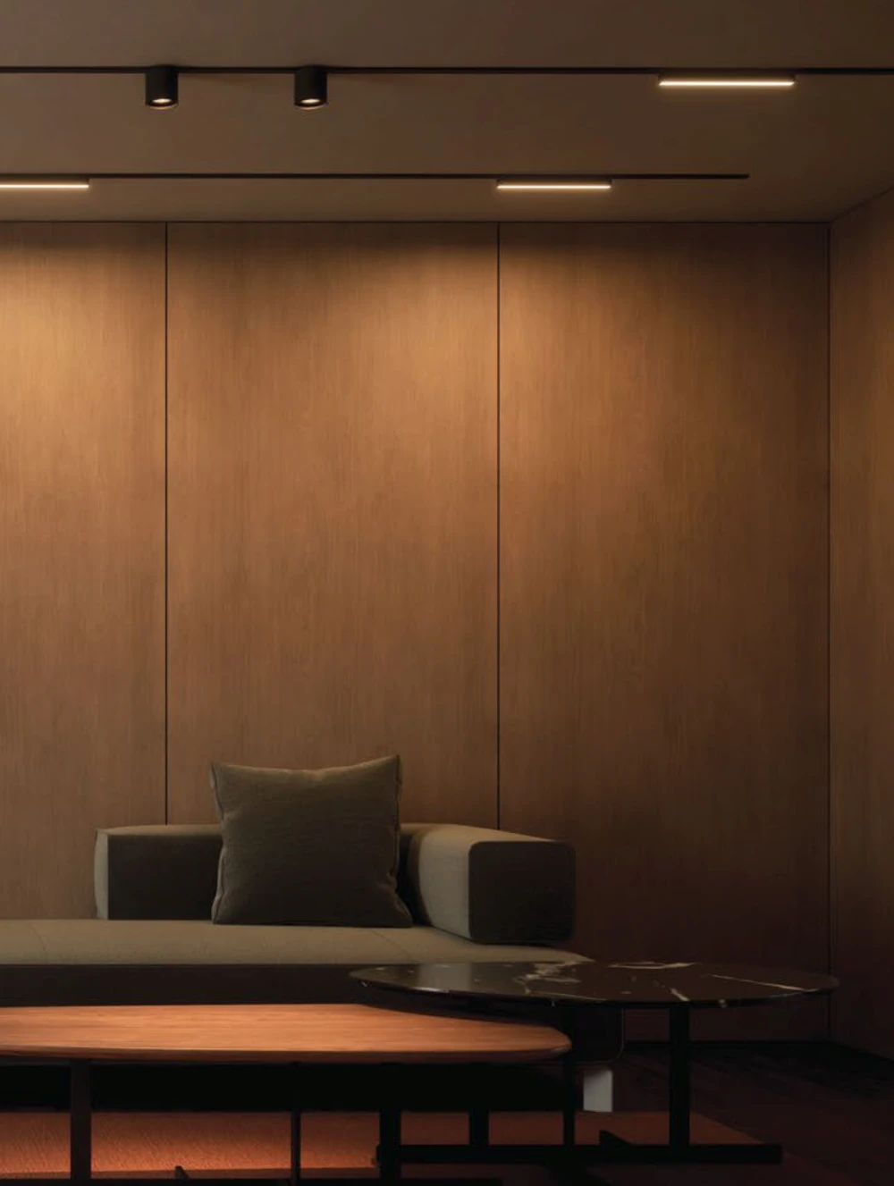 Surface track set Lite 4M 5LT LED 42W BLK