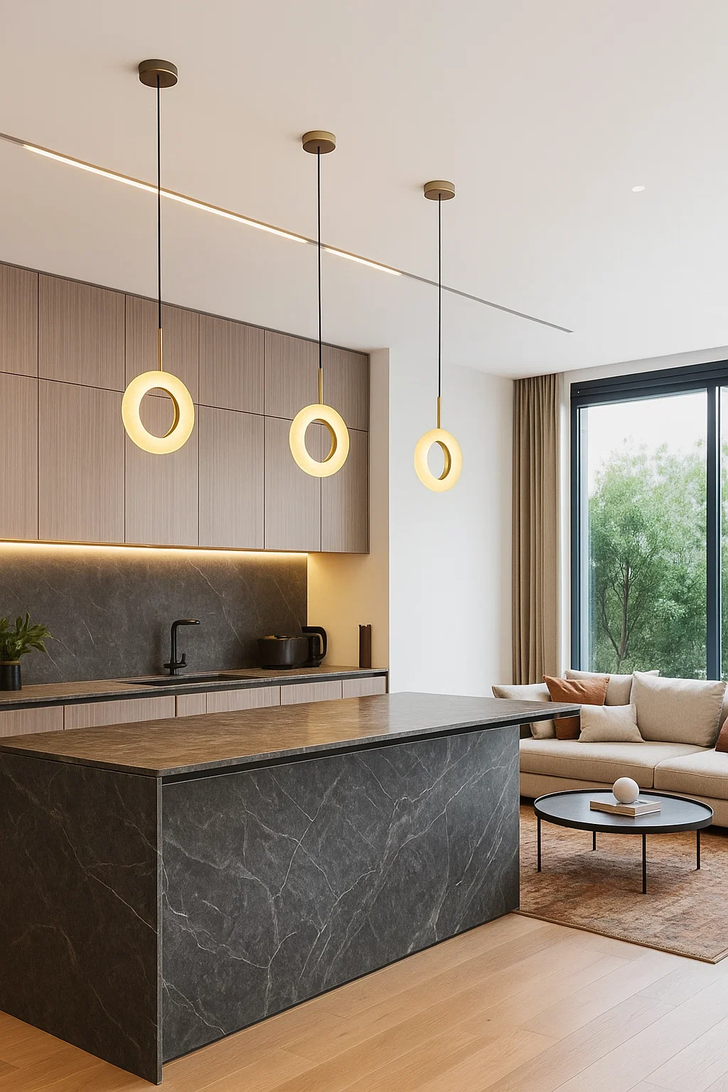 Pendant lamp Carinena P1 Alabaster Spanish Marble LED 10W BRS