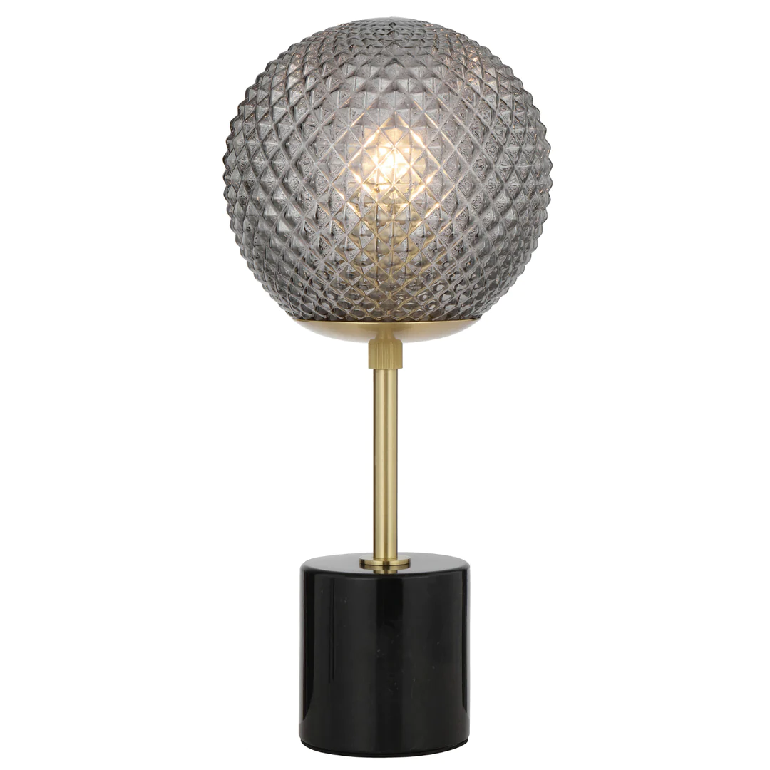 Table lamp ELWICK E27 D190 BLACK MARBLE