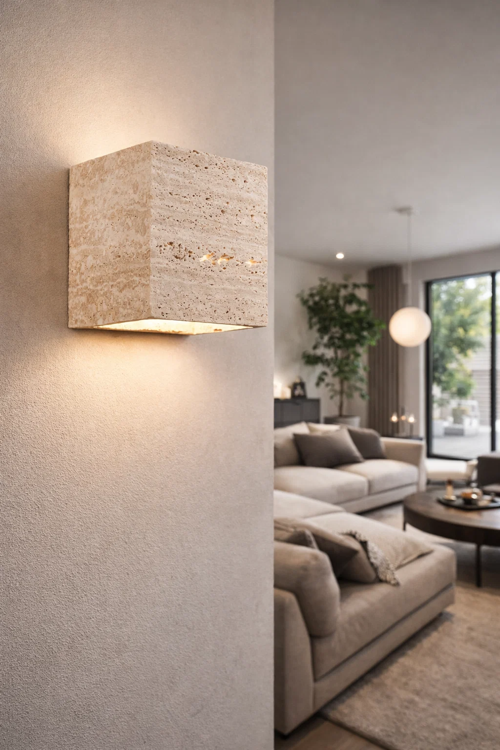 Wall lamp Tivoli Travertine 5W LED