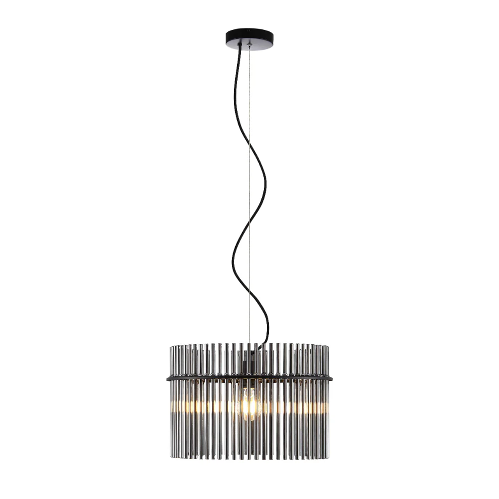 Pendant lamp Quilo 1lt E27 BLK