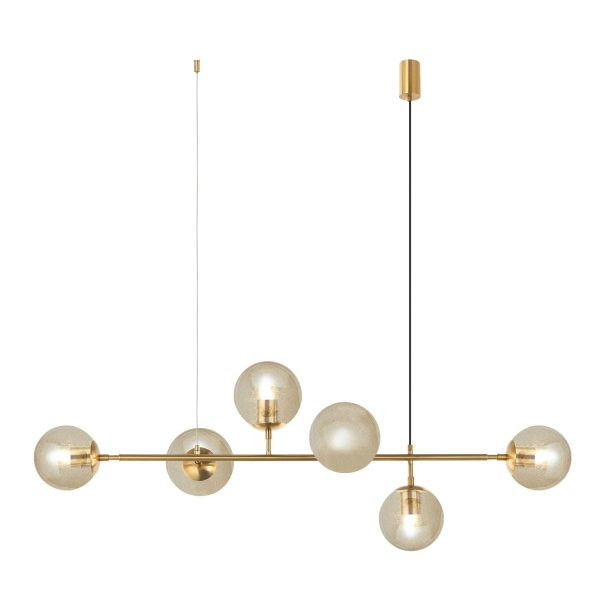 Pendant lamp Ivy 6lt E27 L125 GLD