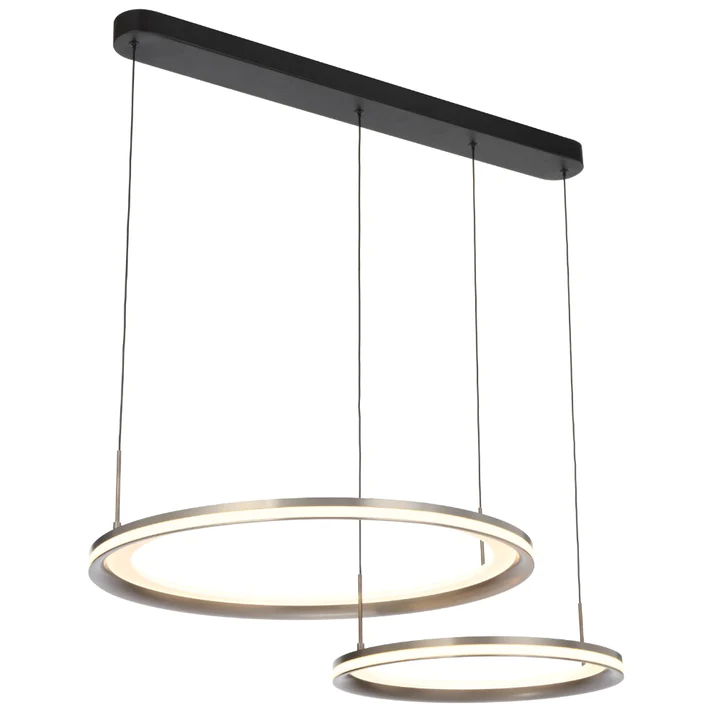Pendant lamp FULCRUM 2 LT 96w LED L1800 3K DIM PEARL GREY