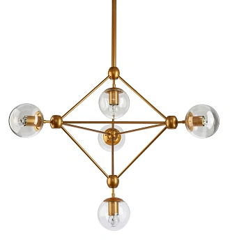 Pendant lamp KLESH-5L-Gold E27 4W