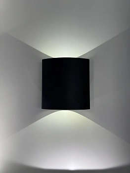 Wall light Herron IP54 6W 3K up and down BLK