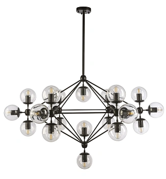 Pendant lamp KLESH-21L-Black E27 4W