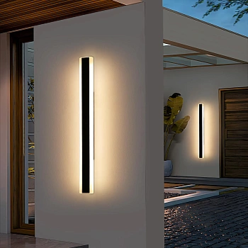 Wall light Barline LED 18W Tricol IP65 60cm BLK
