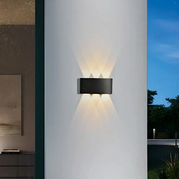 Wall light Maro Up & Down TRICol LED 6W IP54 BLK